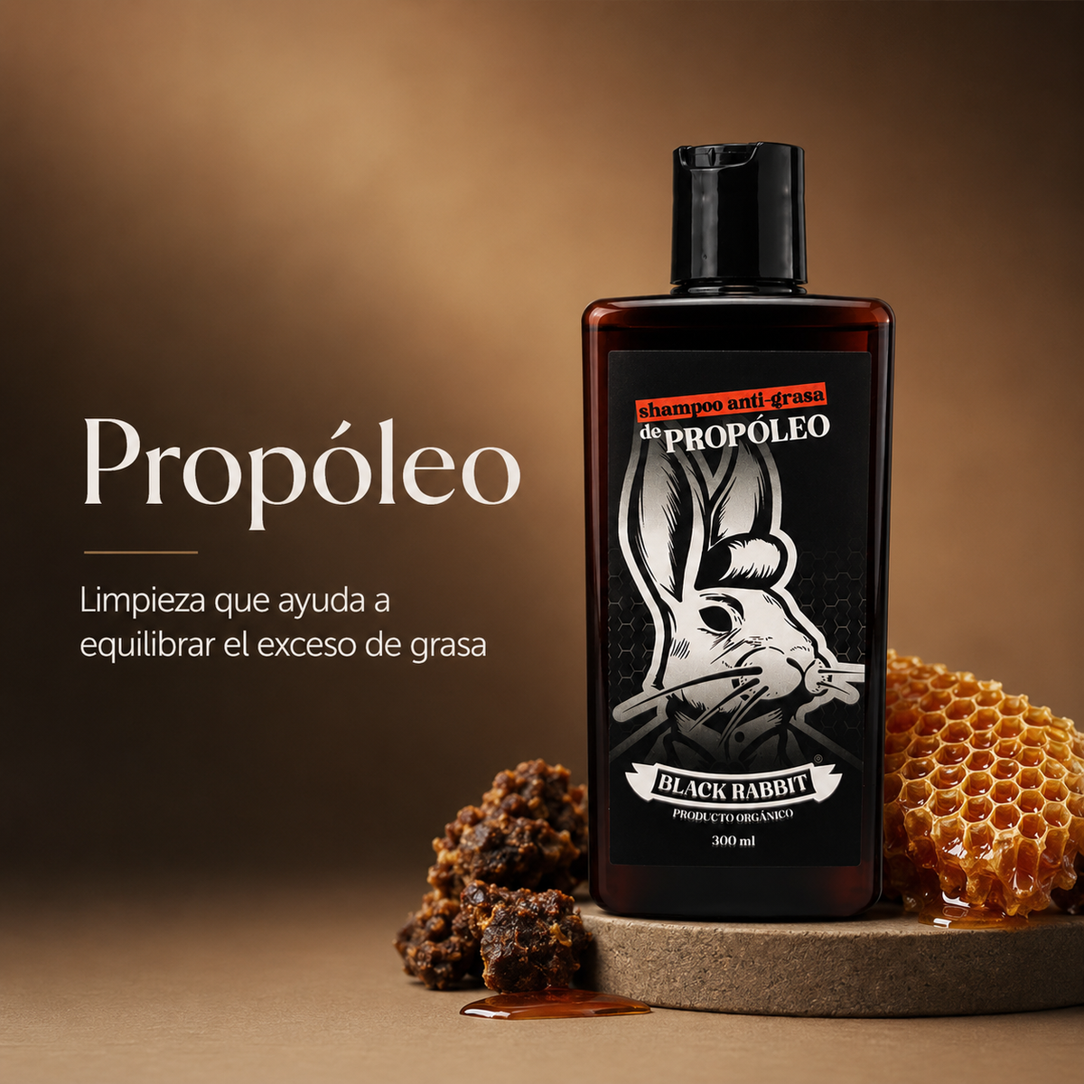 Shampoo de Propóleo Anti-Grasa 300 ml