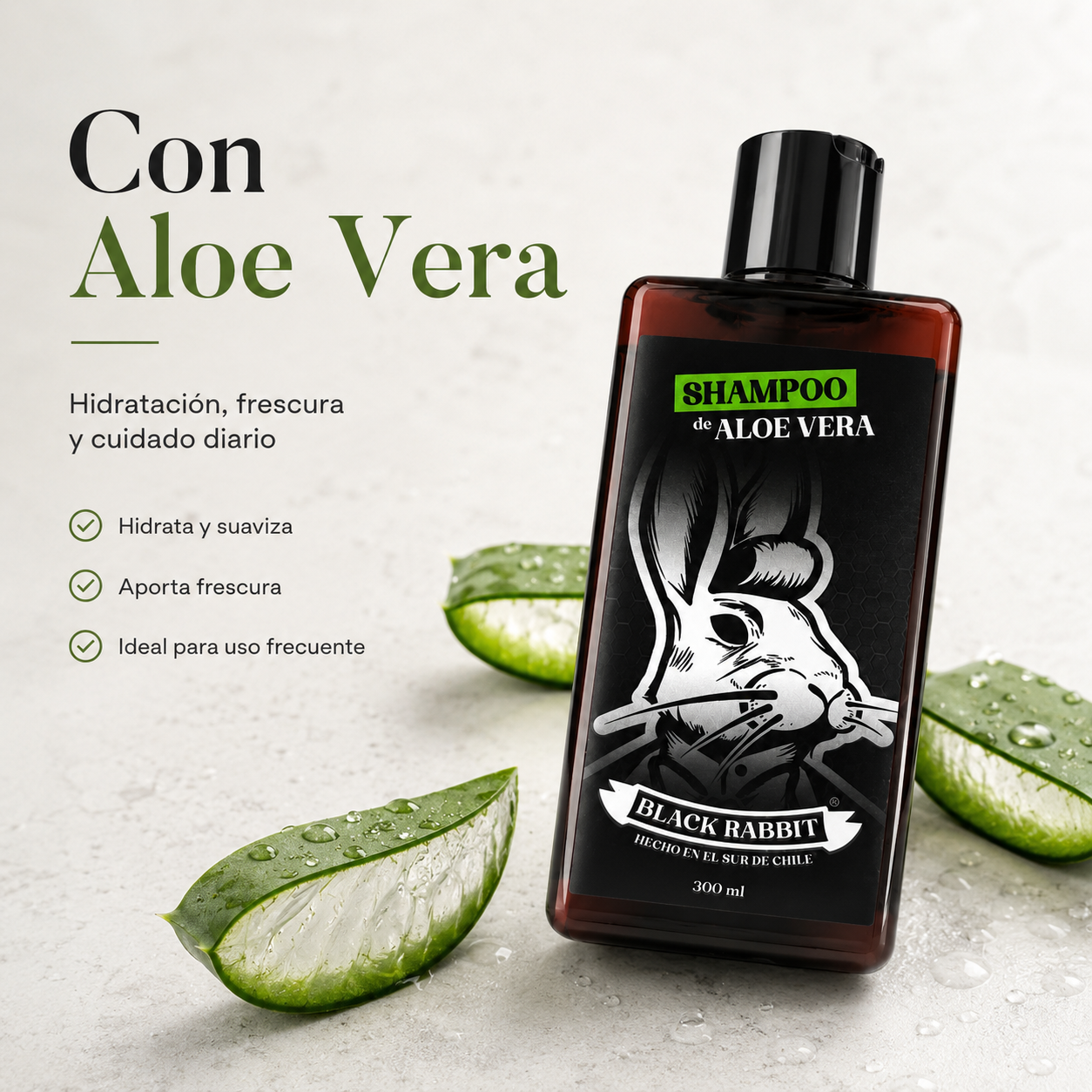Shampoo de Aloe Vera - Limpieza Cuero Cabelludo 300 ml