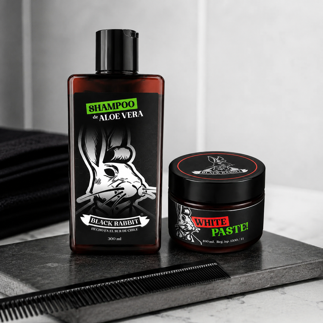 Pack Shampoo Aloe Vera + Pomada White Paste (Para 1 mes)