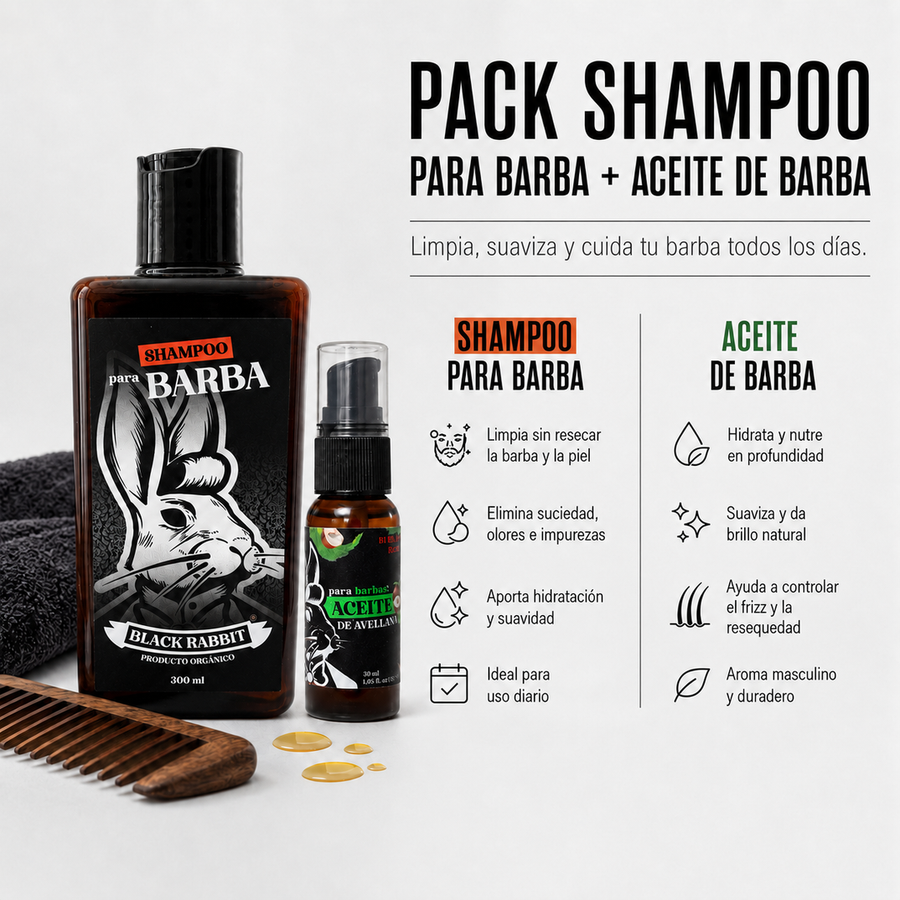 Pack Shampoo para Barba + Aceite de Barba