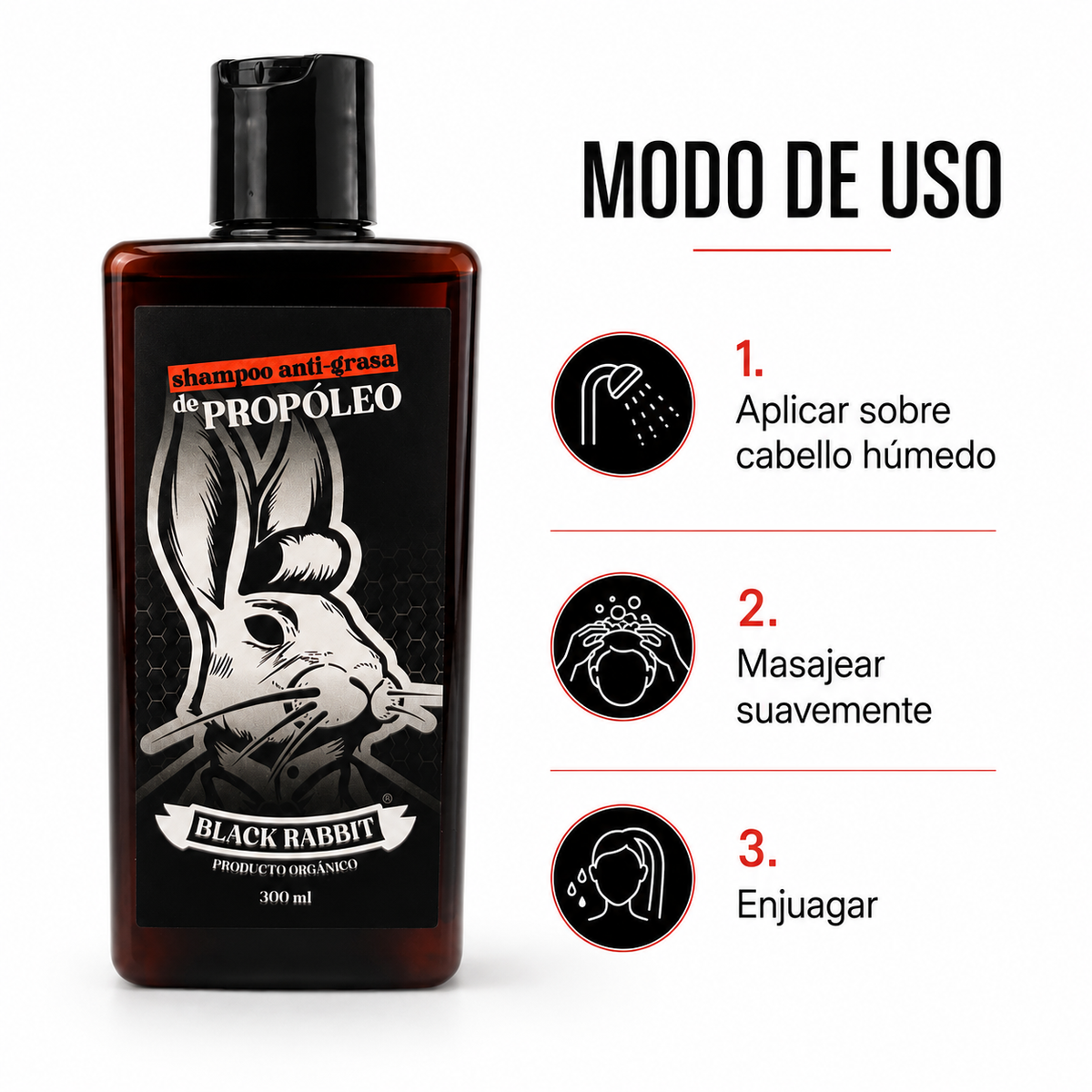 Shampoo de Propóleo Anti-Grasa 300 ml