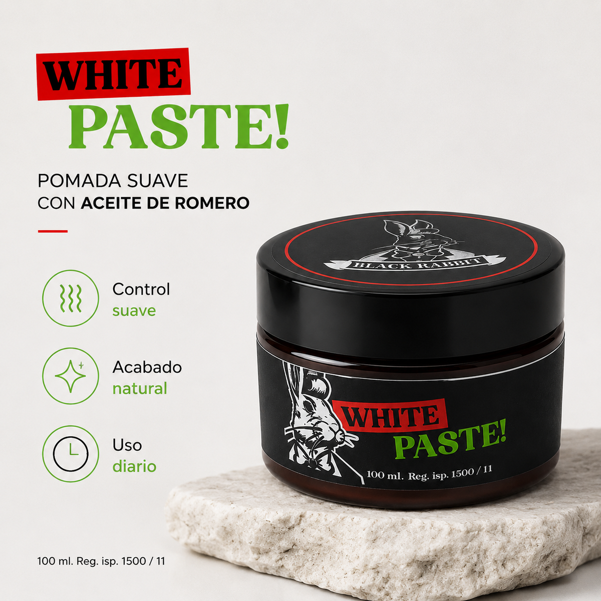 Pomada para el Cabello "White Paste" 100 ml