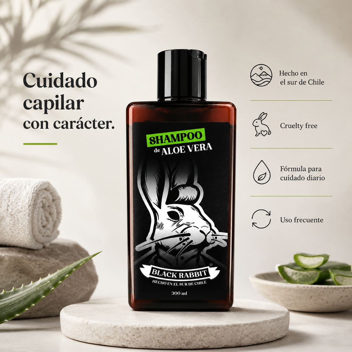 Shampoo de Aloe Vera - Limpieza Cuero Cabelludo 300 ml