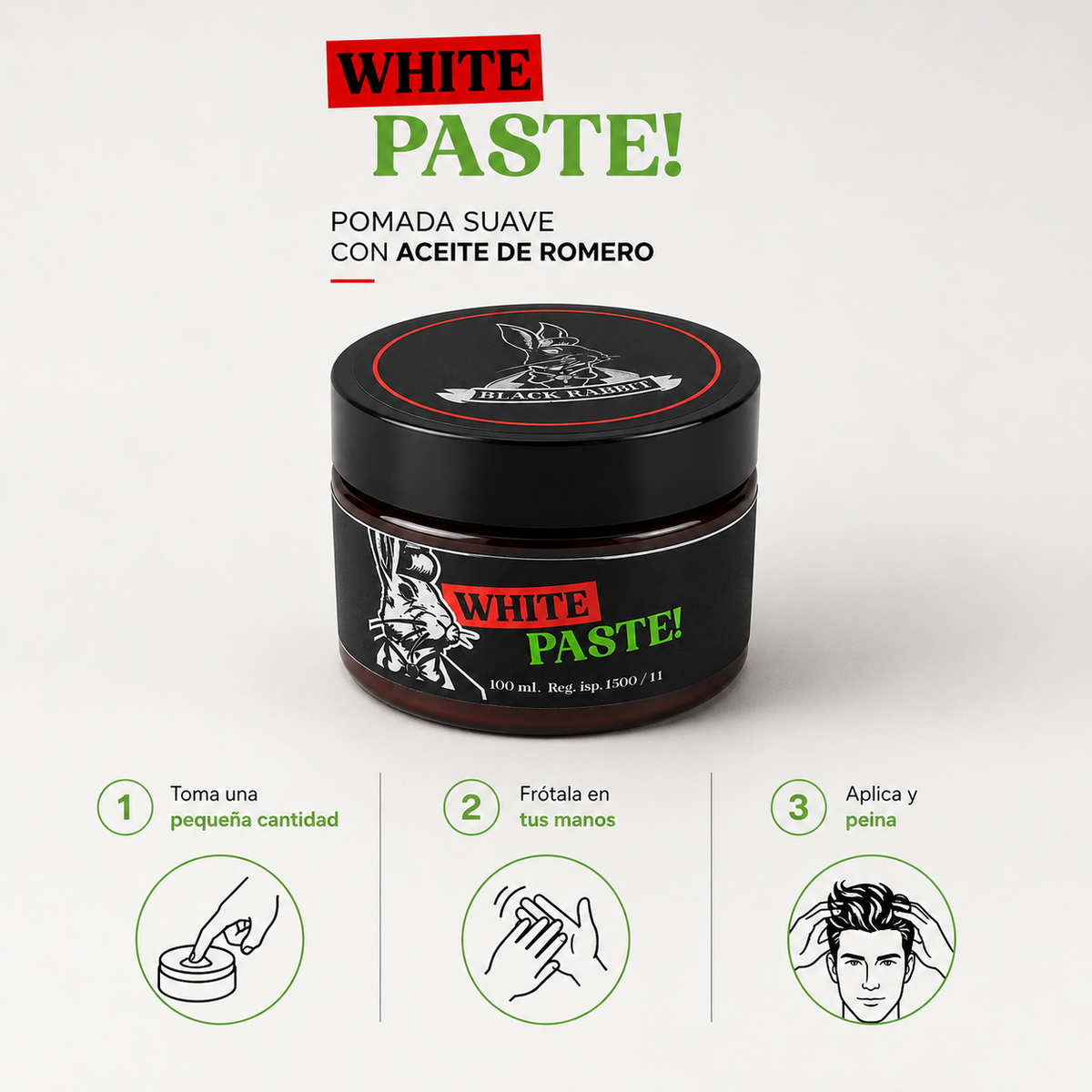 Pomada para el Cabello "White Paste" 100 ml