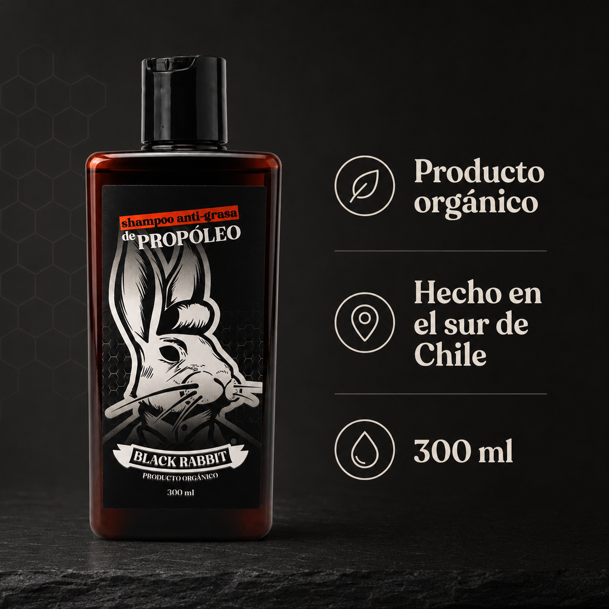 Shampoo de Propóleo Anti-Grasa 300 ml