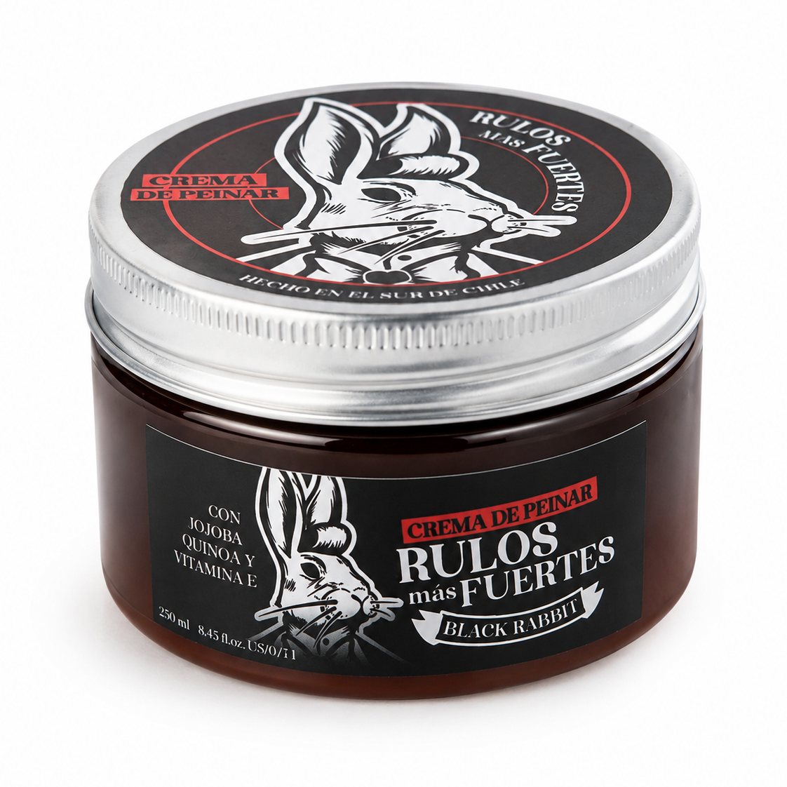Crema de Peinar "Rulos más Fuertes" con Aceite de Jojoba 200 ml Más Grande!