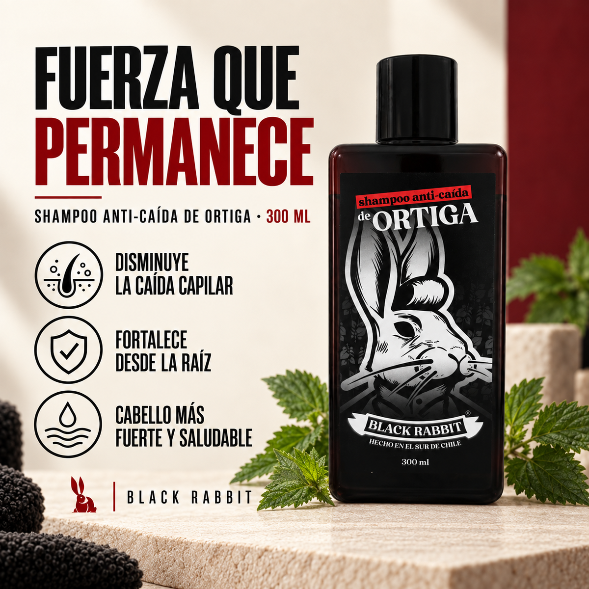 Shampoo Anti-Caída de Ortiga 300 ml — beneficios y contexto